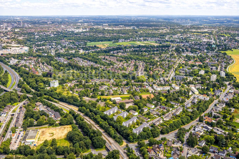 Mülheim an der Ruhr von oben - Ortsansicht in Mülheim an der Ruhr im Bundesland Nordrhein-Westfalen, Deutschland