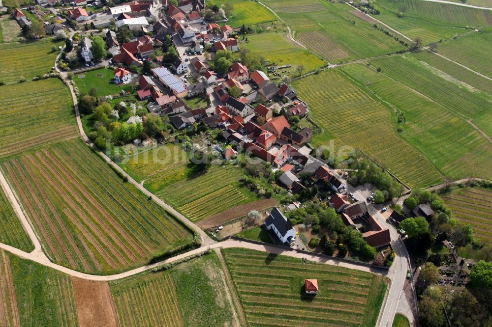 Luftbild Mölsheim - Ortsansicht vom Mölsheim im Bundesland Rheinland-Pfalz