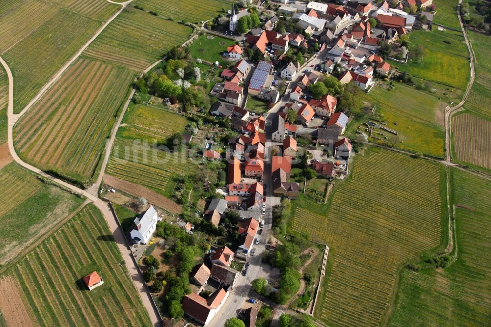 Luftaufnahme Mölsheim - Ortsansicht vom Mölsheim im Bundesland Rheinland-Pfalz