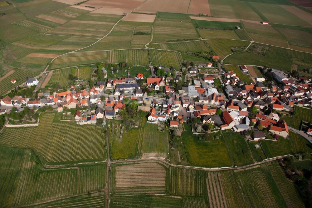 Mölsheim aus der Vogelperspektive: Ortsansicht vom Mölsheim im Bundesland Rheinland-Pfalz