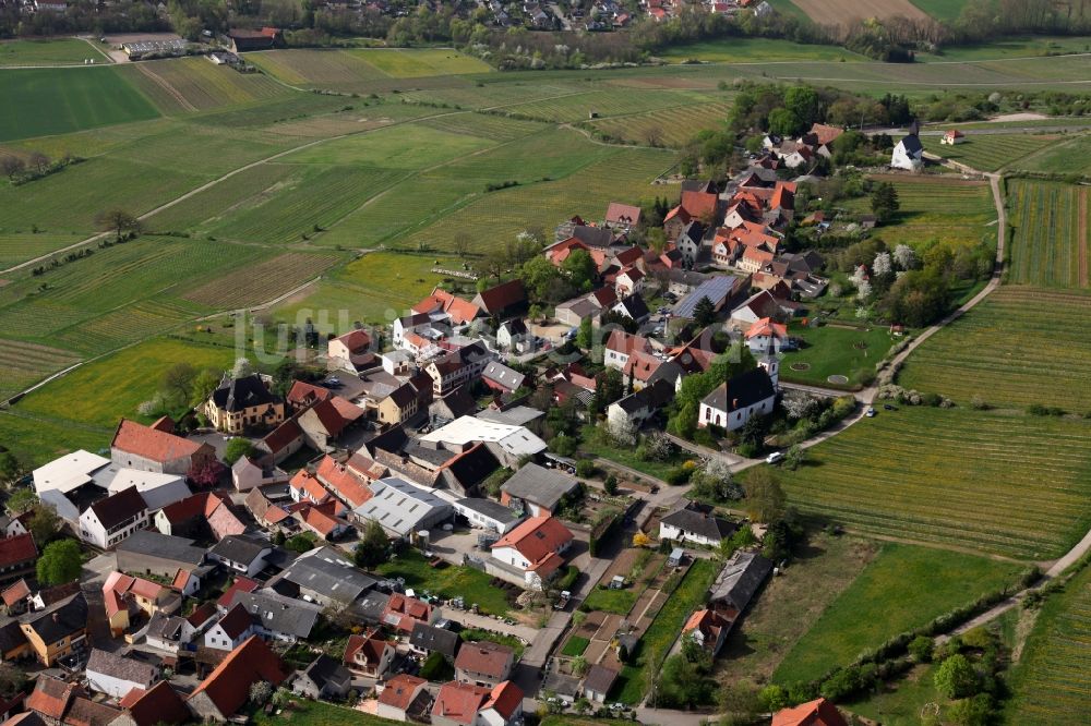 Mölsheim aus der Vogelperspektive: Ortsansicht vom Mölsheim im Bundesland Rheinland-Pfalz