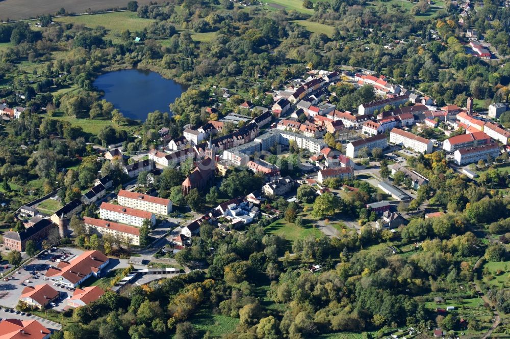 Luftaufnahme Müncheberg - Ortsansicht in Müncheberg im Bundesland Brandenburg, Deutschland