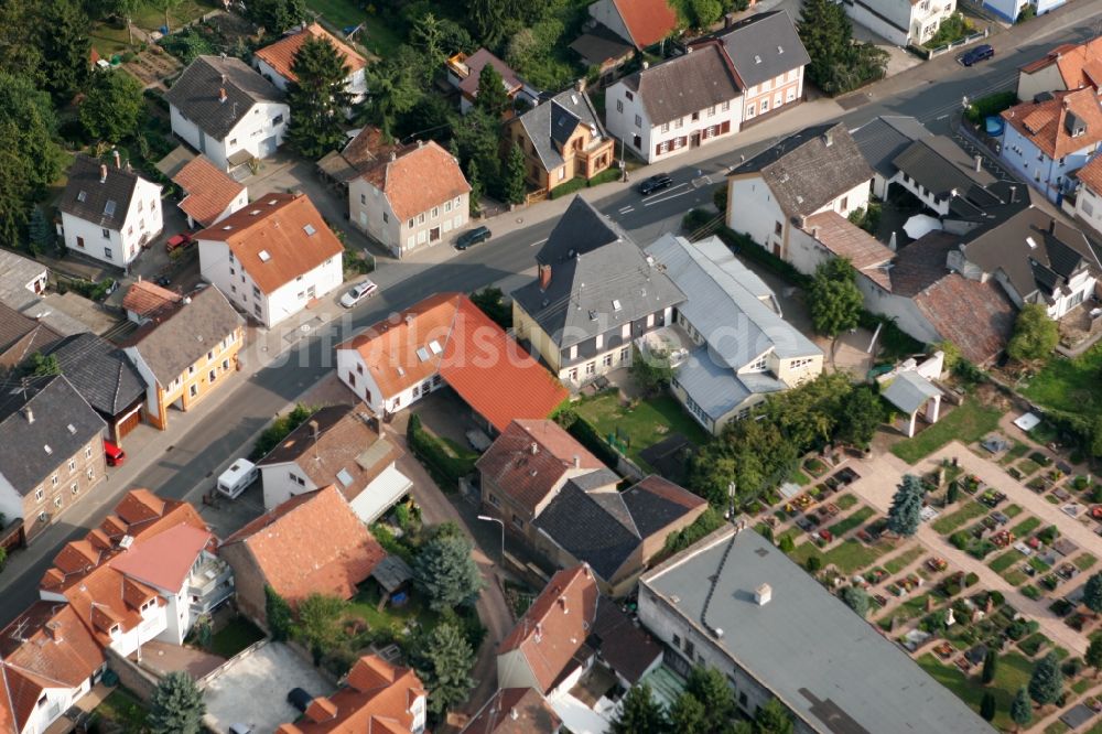 Luftaufnahme Münster-Sarmsheim - Ortsansicht von Münster-Sarmsheim im Bundesland Rheinland-Pfalz