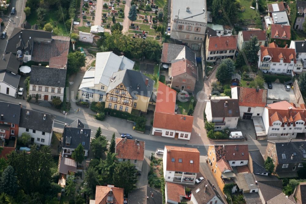 Münster-Sarmsheim aus der Vogelperspektive: Ortsansicht von Münster-Sarmsheim im Bundesland Rheinland-Pfalz