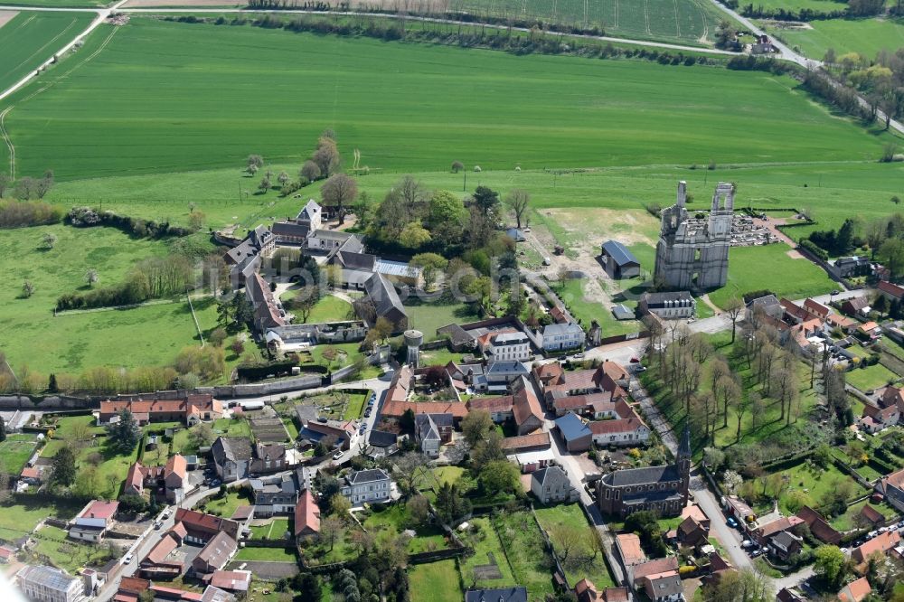 Luftbild Mont-Saint-Éloi - Ortsansicht in Mont-Saint-Éloi in Nord-Pas-de-Calais Picardie, Frankreich