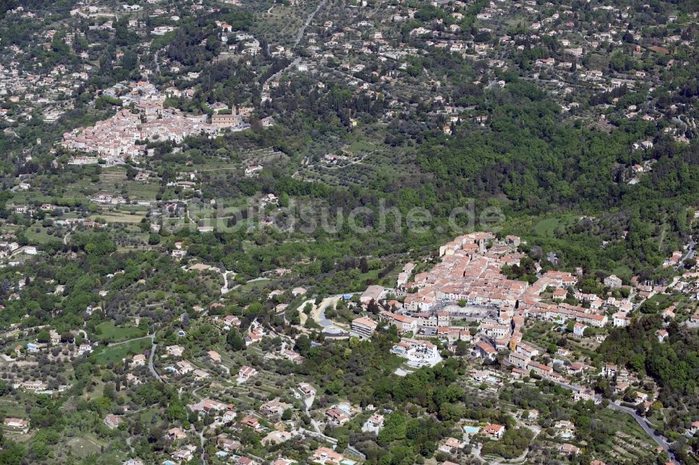 Luftaufnahme Montauroux - Ortsansicht in Montauroux in Provence-Alpes-Cote d'Azur, Frankreich