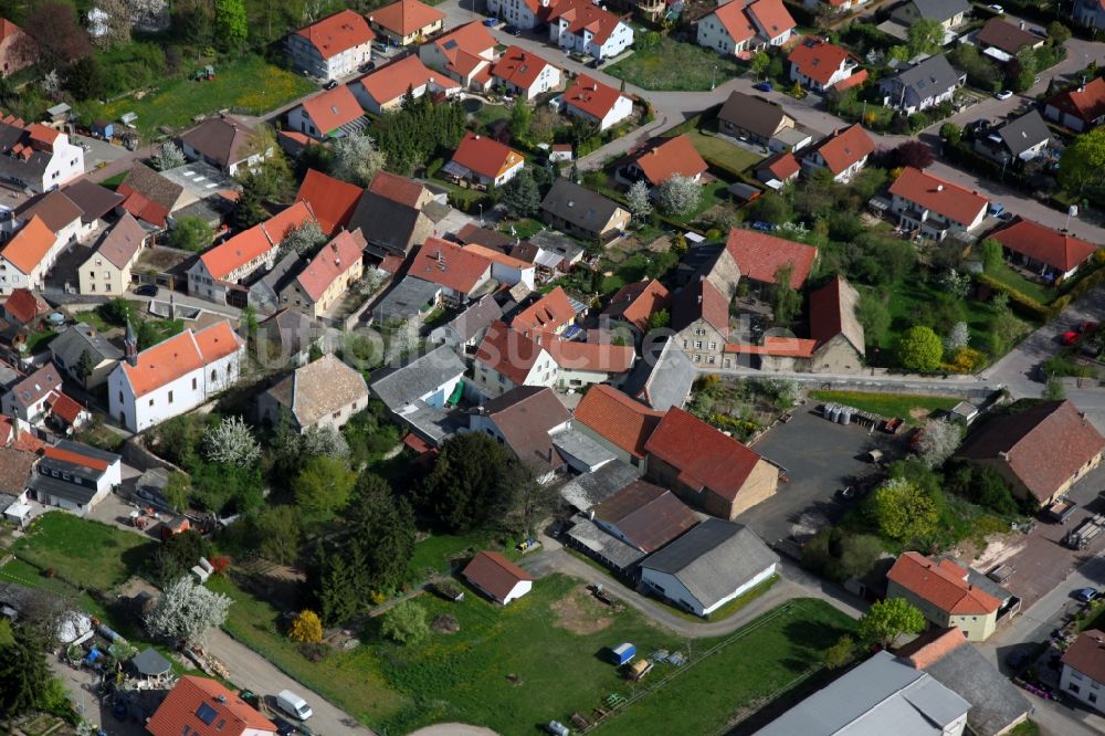 Luftbild Monzernheim - Ortsansicht von Monzernheim, einer Ortsgemeinde im Landkreis Alzey-Worms in Rheinland-Pfalz