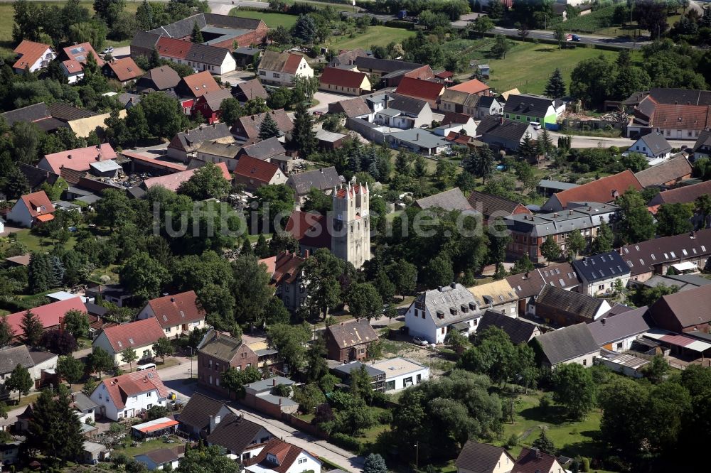 Luftaufnahme Mosigkau - Ortsansicht in Mosigkau im Bundesland Sachsen-Anhalt, Deutschland