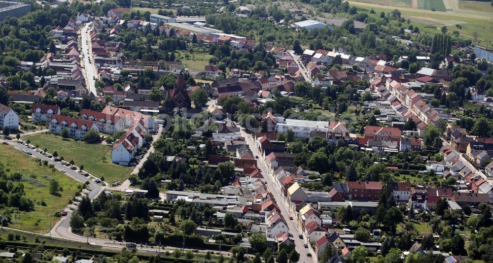 Mosigkau aus der Vogelperspektive: Ortsansicht in Mosigkau im Bundesland Sachsen-Anhalt, Deutschland