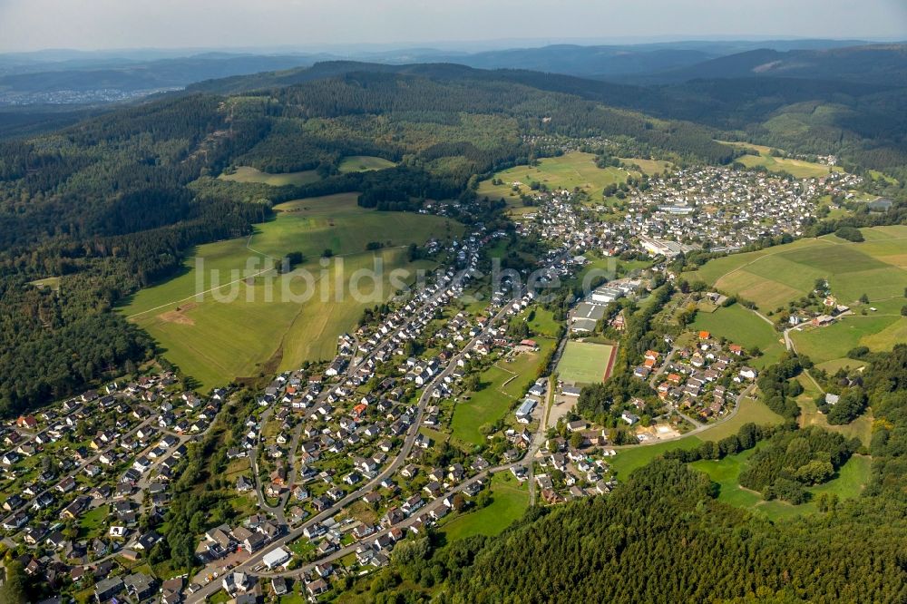 Luftaufnahme Müsen - Ortsansicht in Müsen im Bundesland Nordrhein-Westfalen, Deutschland