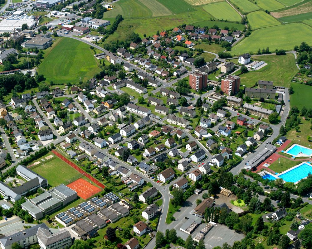 Luftaufnahme Naila - Ortsansicht in Naila im Bundesland Bayern, Deutschland