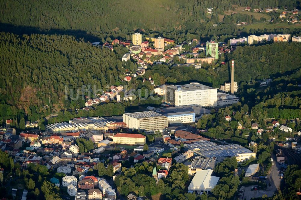 Nejdek aus der Vogelperspektive: Ortsansicht in Nejdek in Tschechische Republik