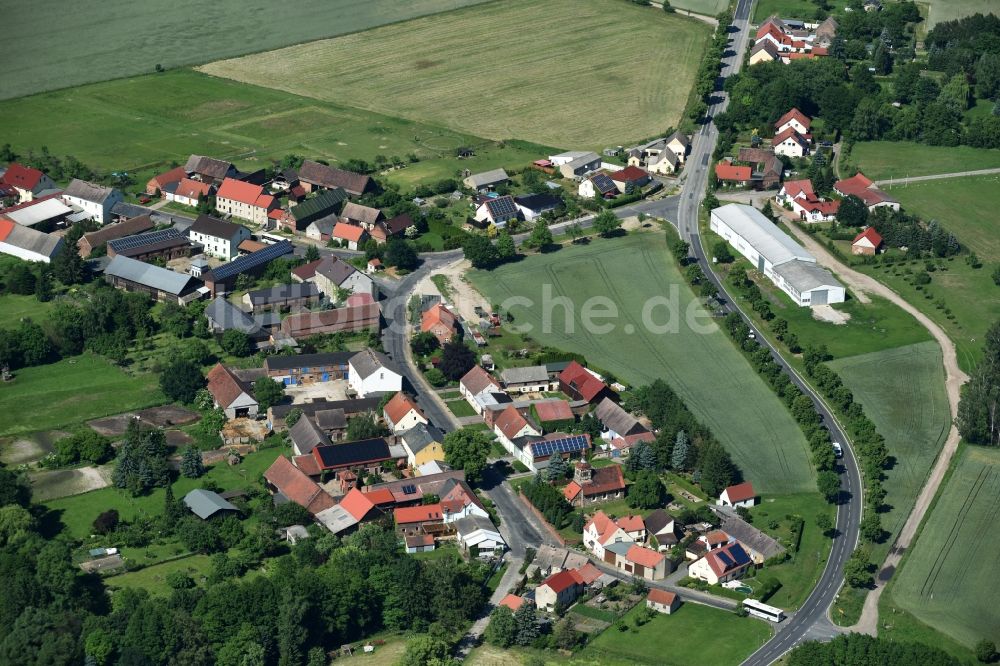 Bad Belzig aus der Vogelperspektive: Ortsansicht von Neschholz in Bad Belzig im Bundesland Brandenburg