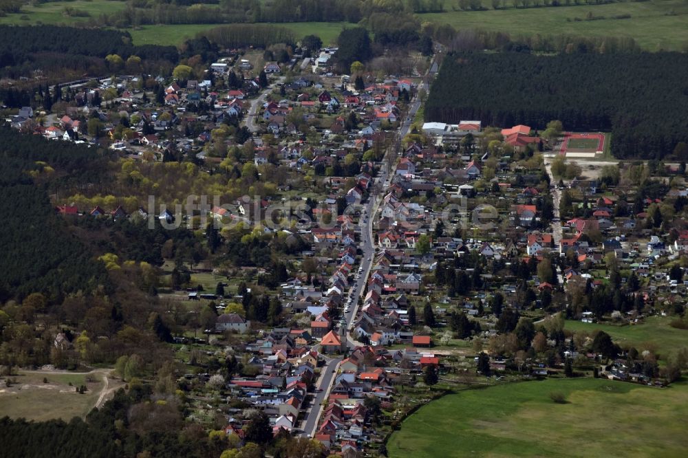 Neu Zittau aus der Vogelperspektive: Ortsansicht in Neu Zittau im Bundesland Brandenburg