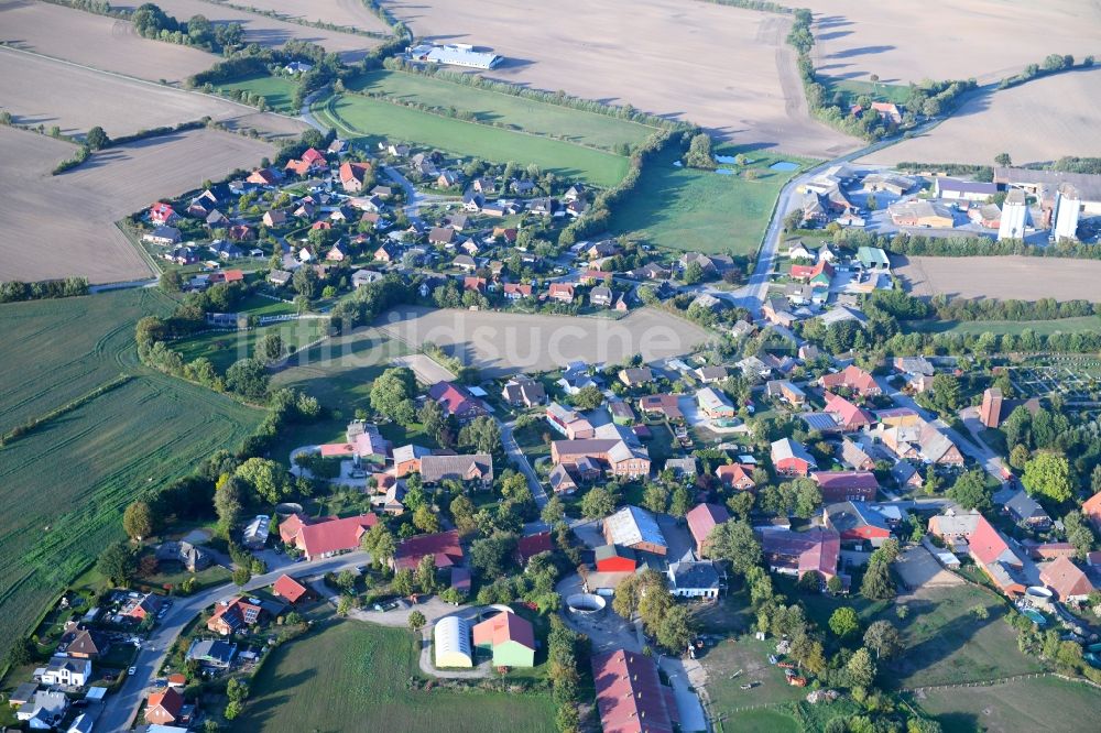 Neuengörs von oben - Ortsansicht in Neuengörs im Bundesland Schleswig-Holstein, Deutschland