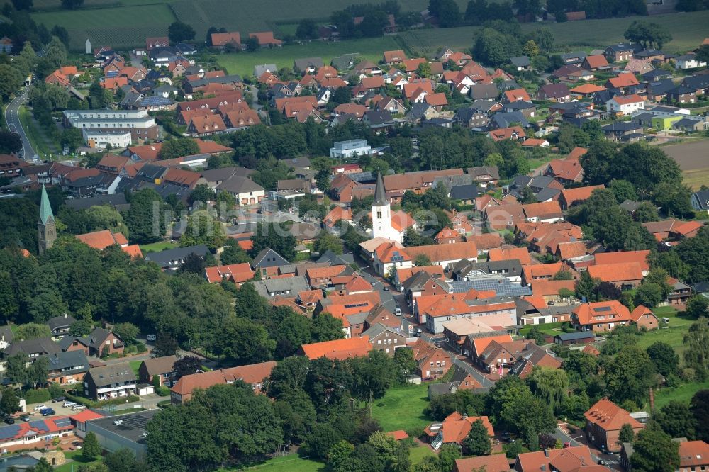 Neuenkirchen-Vörden von oben - Ortsansicht in Neuenkirchen- Vörden im Bundesland Niedersachsen