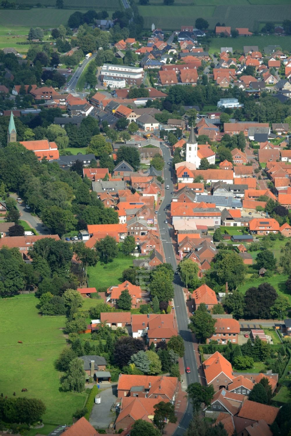 Luftbild Neuenkirchen-Vörden - Ortsansicht in Neuenkirchen- Vörden im Bundesland Niedersachsen