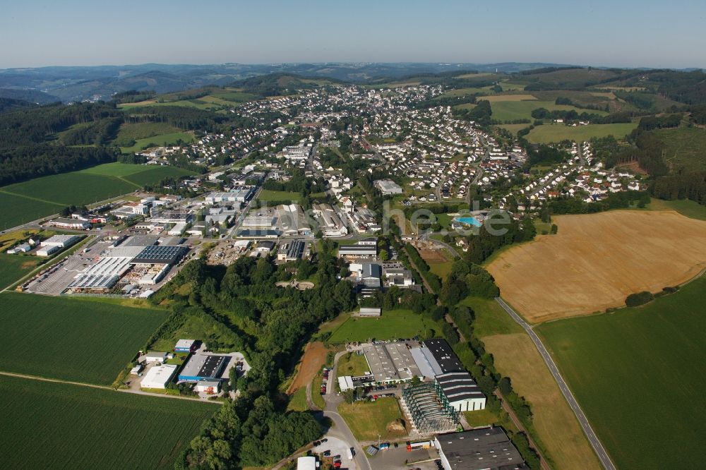 Luftaufnahme Neuenrade - Ortsansicht von Neuenrade im Bundesland Nordrhein-Westfalen