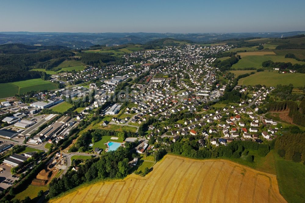 Neuenrade von oben - Ortsansicht von Neuenrade im Bundesland Nordrhein-Westfalen