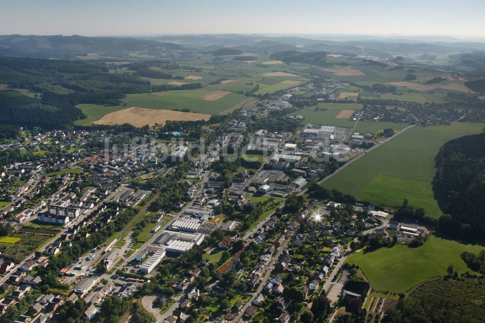 Neuenrade aus der Vogelperspektive: Ortsansicht von Neuenrade im Bundesland Nordrhein-Westfalen