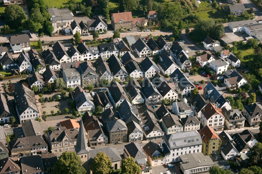 Neuenrade von oben - Ortsansicht von Neuenrade im Bundesland Nordrhein-Westfalen