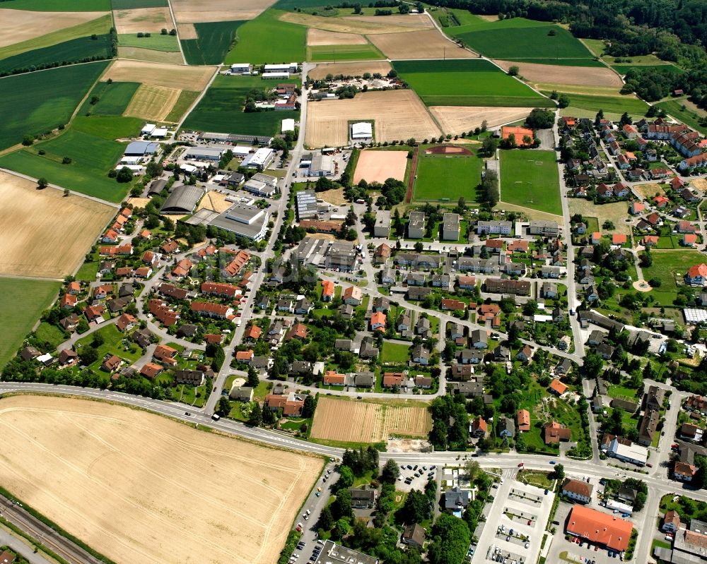 Neuhausen von oben - Ortsansicht in Neuhausen im Bundesland Baden-Württemberg, Deutschland