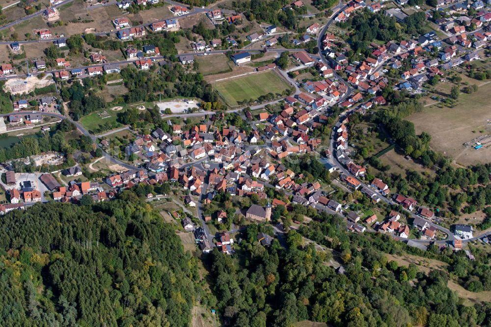 Luftaufnahme Neuhütten - Ortsansicht in Neuhütten im Bundesland Bayern, Deutschland