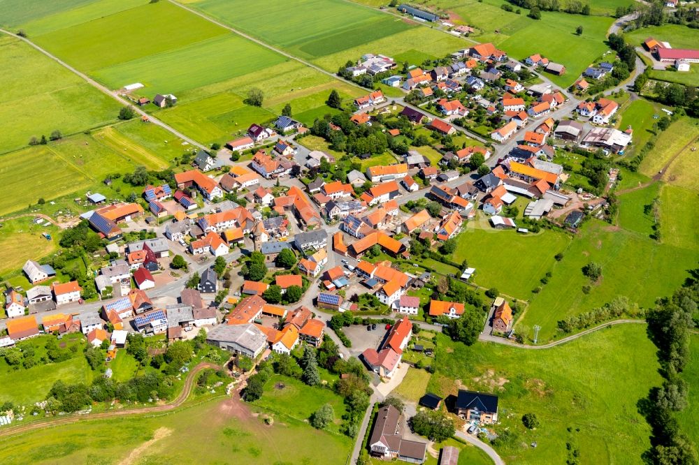 Luftbild Neukirchen - Ortsansicht in Neukirchen im Bundesland Hessen, Deutschland