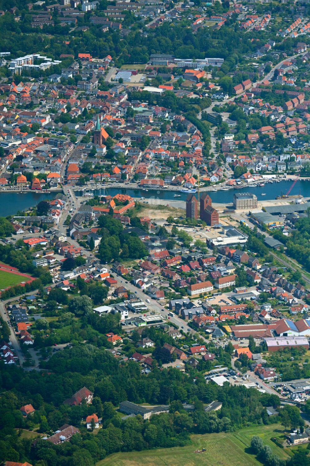 Luftbild Neustadt in Holstein - Ortsansicht in Neustadt in Holstein im Bundesland Schleswig-Holstein, Deutschland