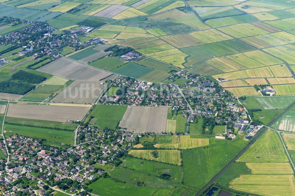 Nieblum aus der Vogelperspektive: Ortsansicht in Nieblum im Bundesland Schleswig-Holstein