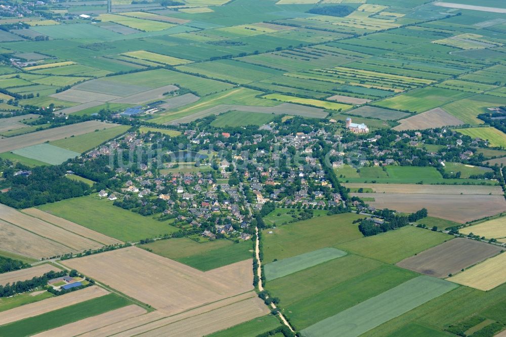 Luftaufnahme Nieblum - Ortsansicht in Nieblum im Bundesland Schleswig-Holstein