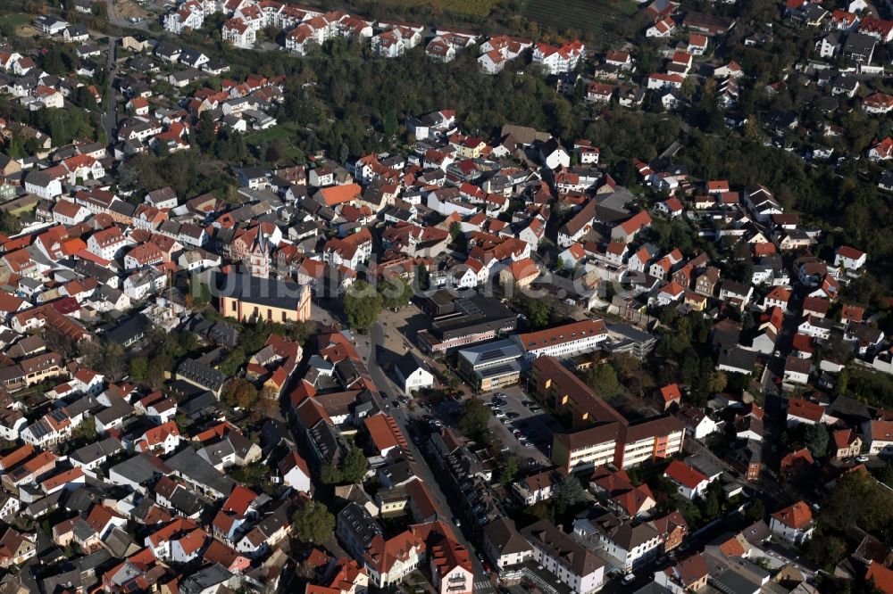 Luftaufnahme Nieder-Olm - Ortsansicht von Nieder Olm im Bundesland Rheinland-Pfalz