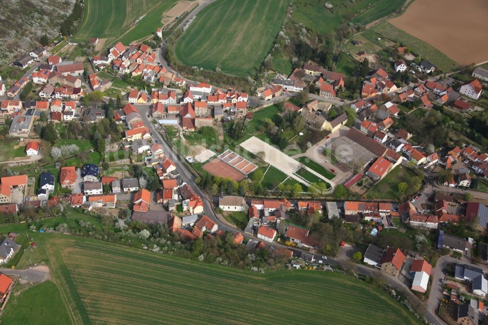 Nieder-Wiesen aus der Vogelperspektive: Ortsansicht von Nieder-Wiesen im Bundesland Rheinland-Pfalz