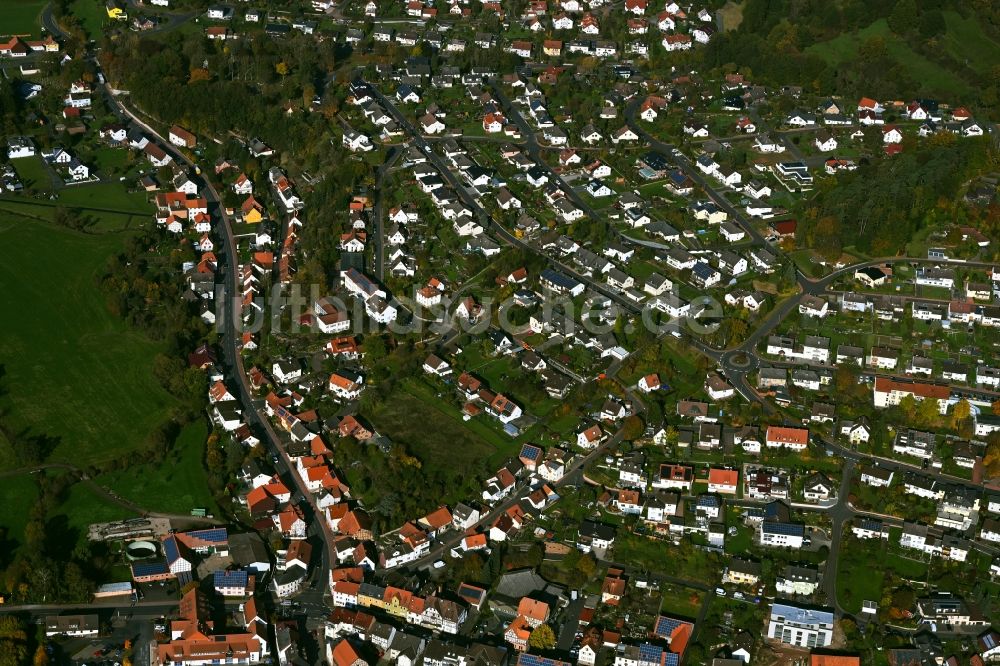 Luftaufnahme Niederaula - Ortsansicht in Niederaula im Bundesland Hessen, Deutschland