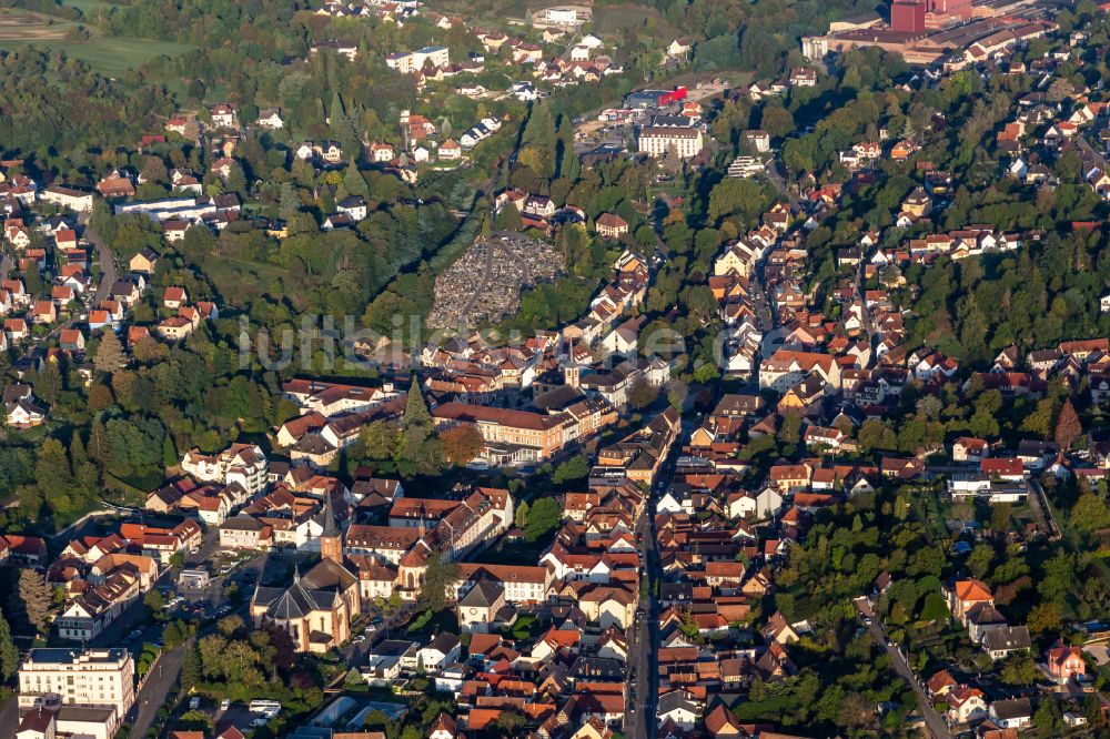 Niederbronn-les-Bains aus der Vogelperspektive: Ortsansicht in Niederbronn-les-Bains in Grand Est, Frankreich