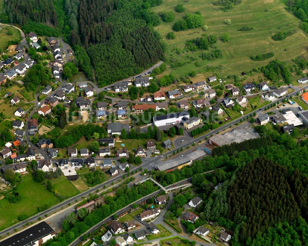 Luftaufnahme Niederfischbach - Ortsansicht von Niederfischbach im Bundesland Rheinland-Pfalz