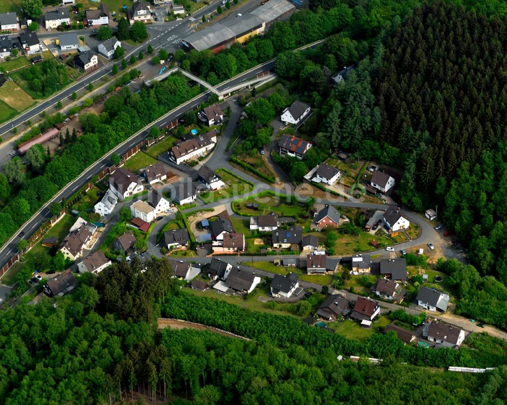 Niederfischbach von oben - Ortsansicht von Niederfischbach im Bundesland Rheinland-Pfalz