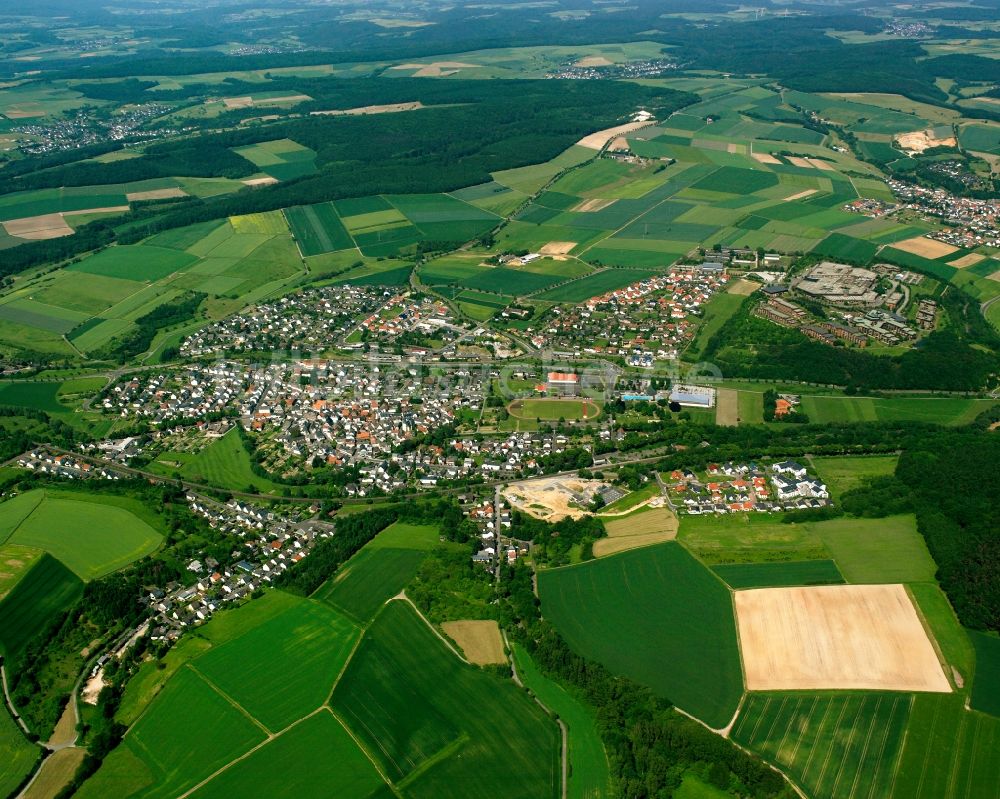 Niederselters aus der Vogelperspektive: Ortsansicht in Niederselters im Bundesland Hessen, Deutschland