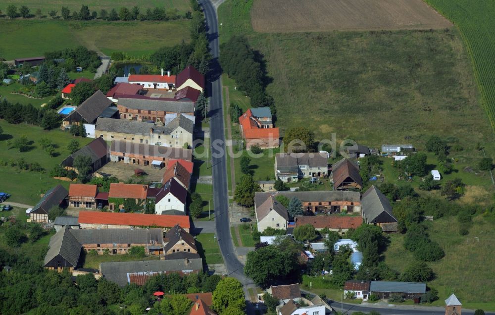 Luftaufnahme Niederwerbig - Ortsansicht in Niederwerbig im Bundesland Brandenburg