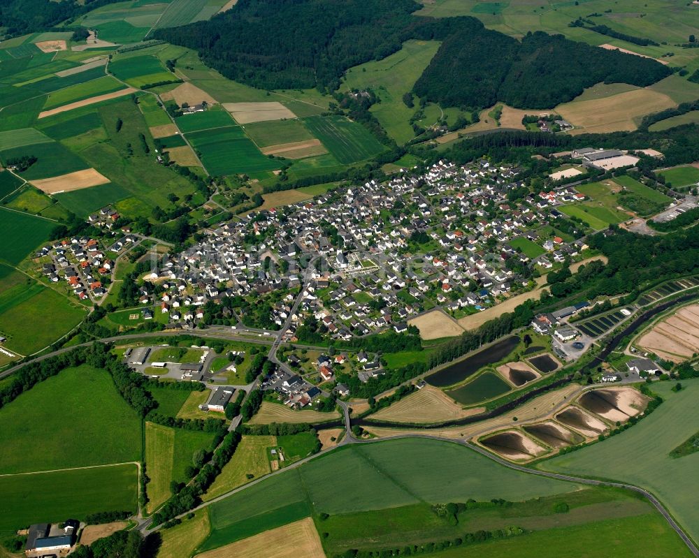 Niederzeuzheim von oben - Ortsansicht in Niederzeuzheim im Bundesland Hessen, Deutschland