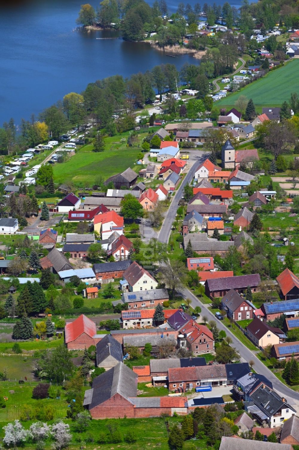 Luftbild Niewisch - Ortsansicht in Niewisch im Bundesland Brandenburg, Deutschland