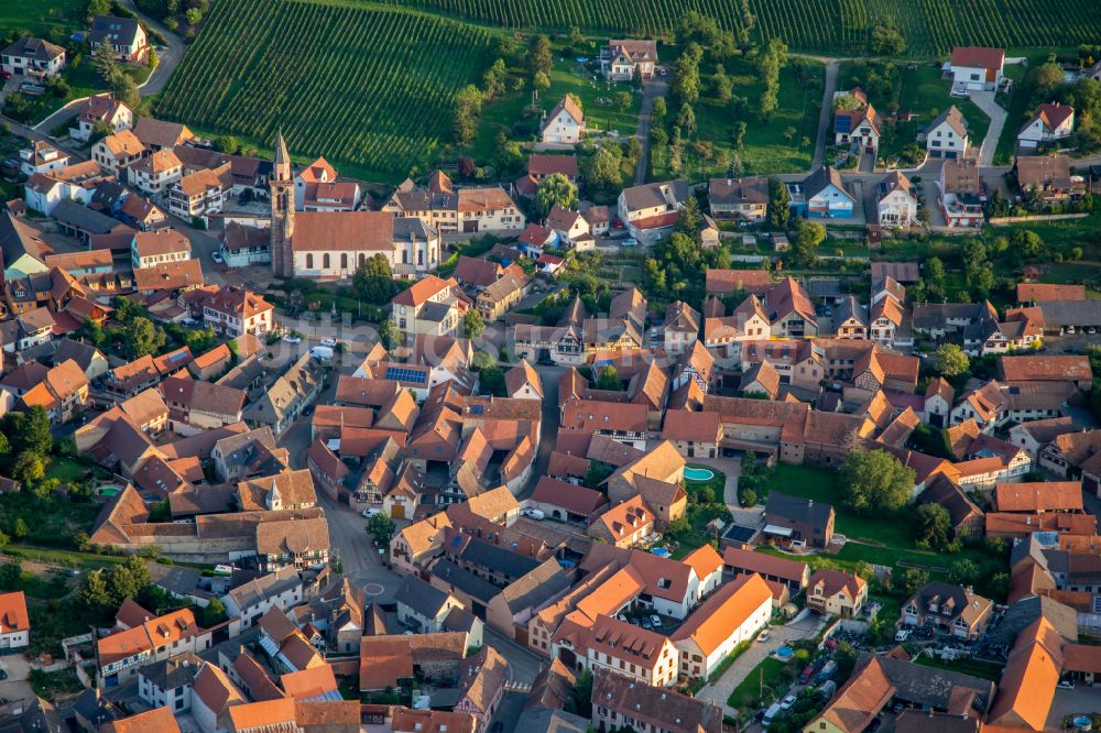 Nordheim aus der Vogelperspektive: Ortsansicht in Nordheim in Grand Est, Frankreich