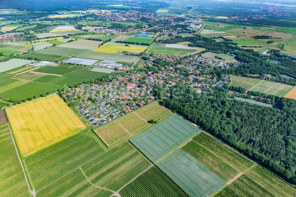 Luftbild Nottensdorf - Ortsansicht in Nottensdorf im Bundesland Niedersachsen, Deutschland