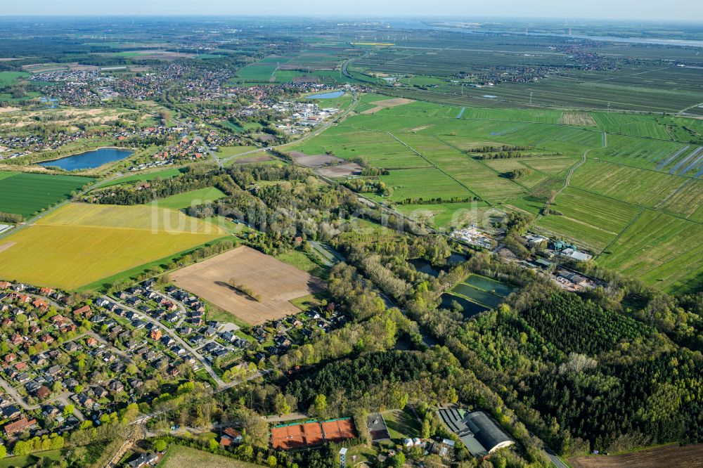 Luftaufnahme Nottensdorf - Ortsansicht in Nottensdorf im Bundesland Niedersachsen, Deutschland