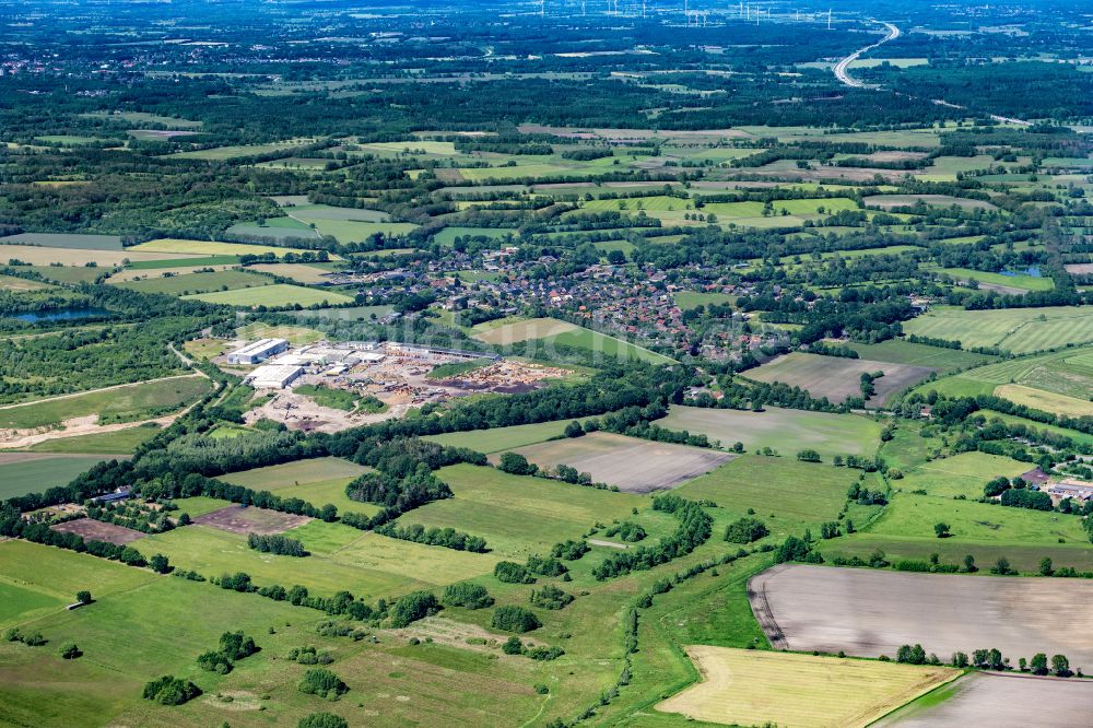 Nützen aus der Vogelperspektive: Ortsansicht in Nützen im Bundesland Schleswig-Holstein, Deutschland