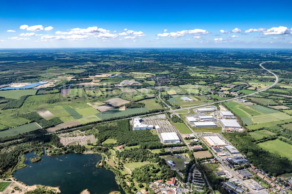 Luftaufnahme Nützen - Ortsansicht in Nützen im Bundesland Schleswig-Holstein, Deutschland