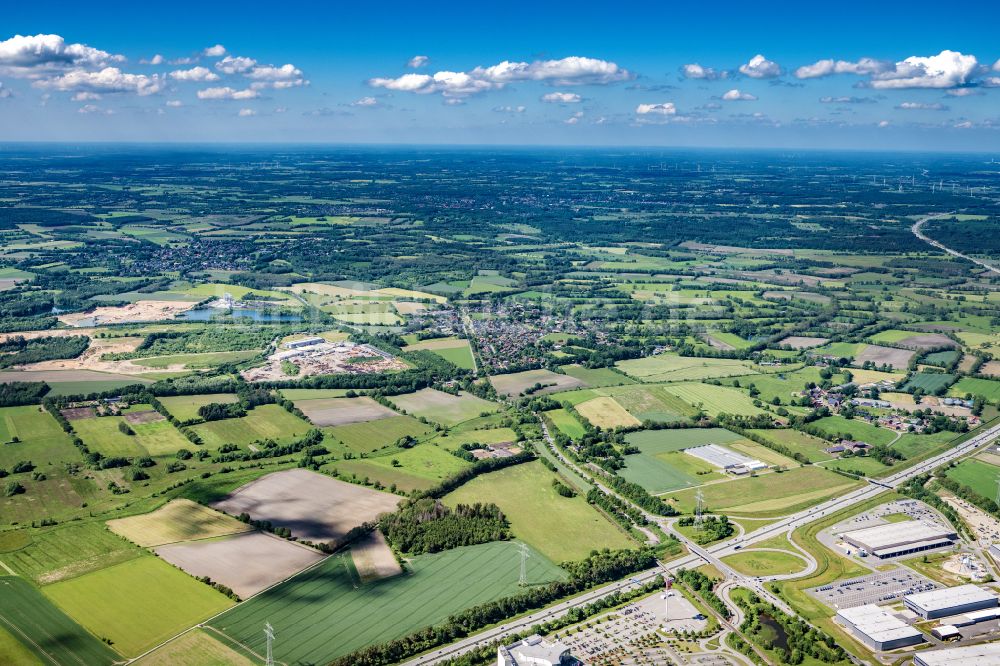 Luftbild Nützen - Ortsansicht in Nützen im Bundesland Schleswig-Holstein, Deutschland