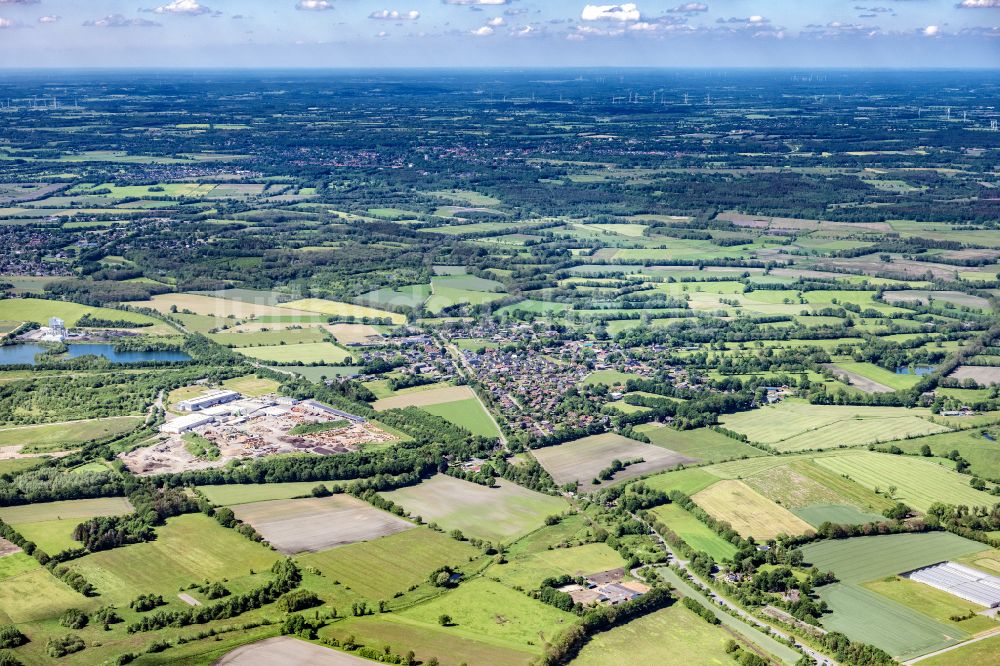 Luftaufnahme Nützen - Ortsansicht in Nützen im Bundesland Schleswig-Holstein, Deutschland