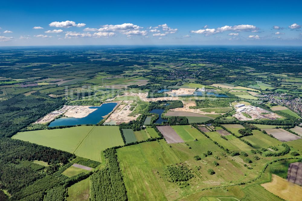 Nützen von oben - Ortsansicht in Nützen im Bundesland Schleswig-Holstein, Deutschland