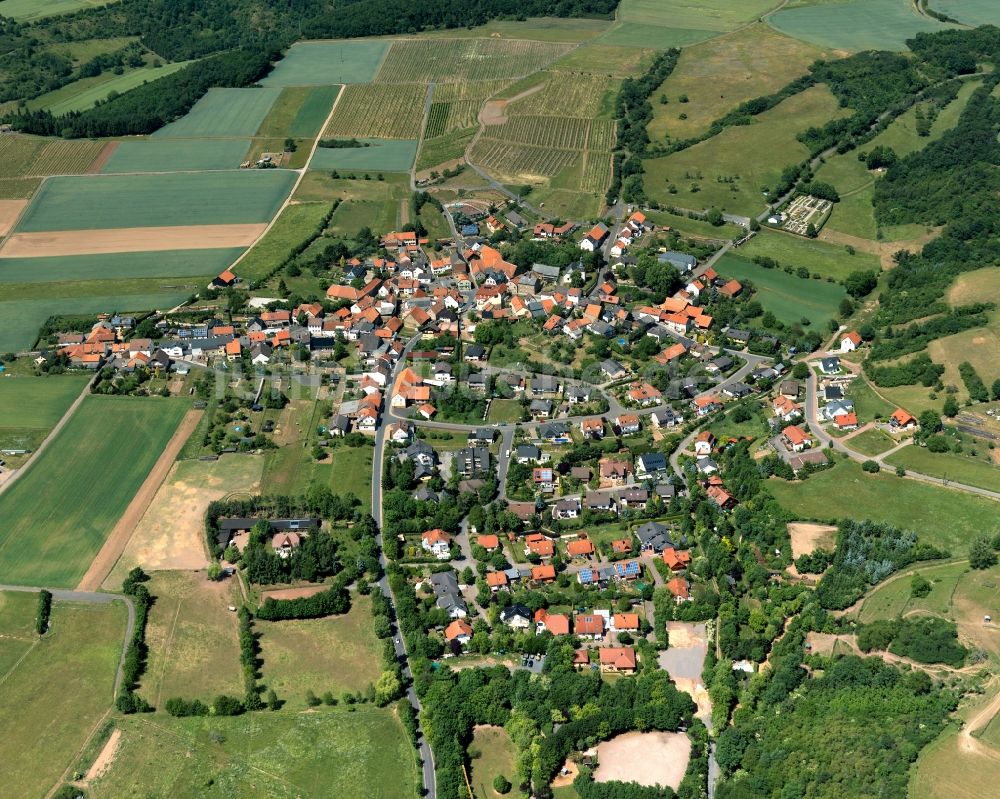 Nußbaum aus der Vogelperspektive: Ortsansicht von Nußbaum im Bundesland Rheinland-Pfalz